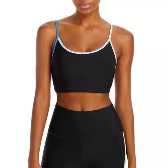 AQUA Athletic Multi Contrast Sports Bra - Picture 1 of 5